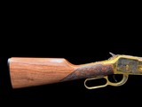 #8 OF 10 WINCHESTER 94AE SRC .45 COLT LINCOLN COUNTY WEST VIRGINIA, GOLD PLATED, ENGRAVED, CARVED, NOS/UNFIRED - 15 of 18