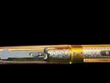 #8 OF 10 WINCHESTER 94AE SRC .45 COLT LINCOLN COUNTY WEST VIRGINIA, GOLD PLATED, ENGRAVED, CARVED, NOS/UNFIRED - 9 of 18