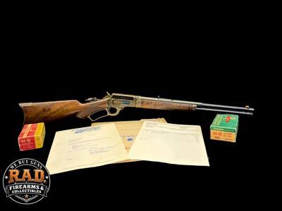 JAW DROPPING, 1905 MARLIN MODEL ‘94 SPECIAL ORDER RIFLE .44-40 WIN FACTORY LETTERED BILL SCHWARZ RESTORATION - Image 1 of 19