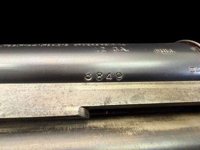 FIRST YEAR, 1931, 4 DIGIT SERIAL, REMINGTON MODEL 31-S 12GA 30” FULL CHOKE SOLID RIB PUMP ACTION SHOTGUN - Image 16 of 19