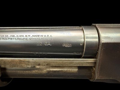 FIRST YEAR, 1931, 4 DIGIT SERIAL, REMINGTON MODEL 31-S 12GA 30” FULL CHOKE SOLID RIB PUMP ACTION SHOTGUN - Image 14 of 19