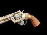 MUSEUM QUALITY, FACTORY ORIGINAL, FACTORY NICKEL, 1968 COLT PYTHON 6” VENT RIB .357 MAGNUM - Image 4 of 12