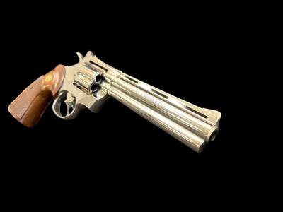 MUSEUM QUALITY, FACTORY ORIGINAL, FACTORY NICKEL, 1968 COLT PYTHON 6” VENT RIB .357 MAGNUM - Image 10 of 12