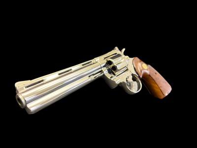 MUSEUM QUALITY, FACTORY ORIGINAL, FACTORY NICKEL, 1968 COLT PYTHON 6” VENT RIB .357 MAGNUM - Image 2 of 12