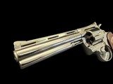 MUSEUM QUALITY, FACTORY ORIGINAL, FACTORY NICKEL, 1968 COLT PYTHON 6” VENT RIB .357 MAGNUM - Image 3 of 12