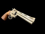 MUSEUM QUALITY, FACTORY ORIGINAL, FACTORY NICKEL, 1968 COLT PYTHON 6” VENT RIB .357 MAGNUM - Image 10 of 12
