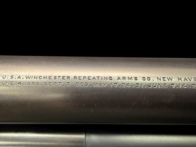 RARE, FACTORY ORIGINAL, 1937 WINCHESTER MODEL 12 MAGNUM WITH IMPOSSIBLE TO FIND 32” FULL CHOKE BARREL - Image 8 of 20