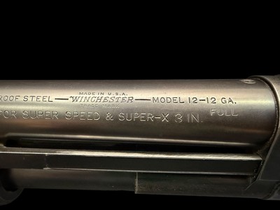 RARE, FACTORY ORIGINAL, 1937 WINCHESTER MODEL 12 MAGNUM WITH IMPOSSIBLE TO FIND 32” FULL CHOKE BARREL - Image 18 of 20