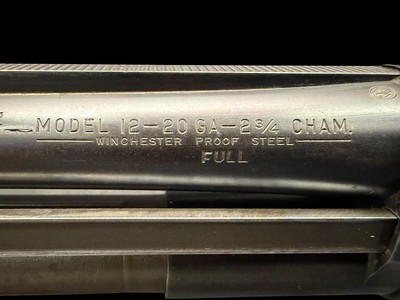 EXCELLENT, FACTORY ORIGINAL, 1953 WINCHESTER MODEL 12 20GA 28” SOLID RIB FULL CHOKE GUN IS EASILY ABOVE 90% - Image 15 of 20
