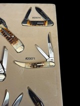 JAW-DROPPING, 2006, CASE XX DARK MOLASSES 8-KNIFE LIMITED SET 1 of 3000 NEW OLD STOCK WITH DISPLAY AND ORIGINAL BOXES - Image 5 of 13
