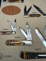 JAW-DROPPING, 2006, CASE XX DARK MOLASSES 8-KNIFE LIMITED SET 1 of 3000 NEW OLD STOCK WITH DISPLAY AND ORIGINAL BOXES - Image 10 of 13