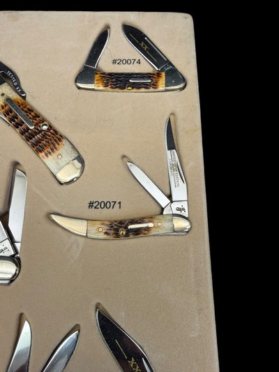 JAW-DROPPING, 2006, CASE XX DARK MOLASSES 8-KNIFE LIMITED SET 1 of 3000 NEW OLD STOCK WITH DISPLAY AND ORIGINAL BOXES - Image 5 of 13