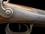 VERY FINE, ANTIQUE, W. MILLS IMPROVED MAKER LONDON DOUBLE BARREL BLACK POWDER SHOTGUN - Image 18 of 24
