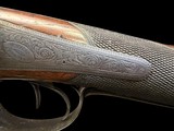 VERY FINE, ANTIQUE, W. MILLS IMPROVED MAKER LONDON DOUBLE BARREL BLACK POWDER SHOTGUN - Image 17 of 24