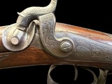 VERY FINE, ANTIQUE, W. MILLS IMPROVED MAKER LONDON DOUBLE BARREL BLACK POWDER SHOTGUN - Image 19 of 24