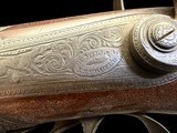 VERY FINE, ANTIQUE, W. MILLS IMPROVED MAKER LONDON DOUBLE BARREL BLACK POWDER SHOTGUN - Image 9 of 24