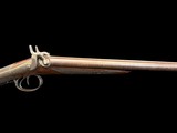 VERY FINE, ANTIQUE, W. MILLS IMPROVED MAKER LONDON DOUBLE BARREL BLACK POWDER SHOTGUN - Image 5 of 24