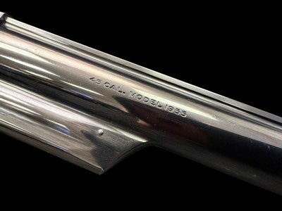 NICE, SMITH & WESSON MODEL OF 1955 25-2 .45 ACP WITH PRESENTATION BOX & TOOLS 6” BLUED FULL TARGET - Image 17 of 17