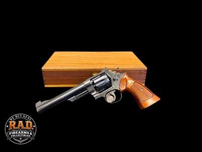 NICE, SMITH & WESSON MODEL OF 1955 25-2 .45 ACP WITH PRESENTATION BOX & TOOLS 6” BLUED FULL TARGET - Image 1 of 17