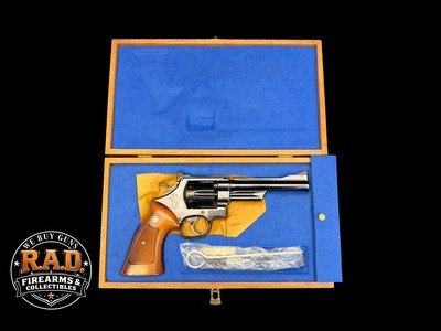 MINT, SMITH & WESSON 27-2 .357 MAGNUM 6” BLUED FULL TARGET PINNED & RECESSED WITH PRESENTATION BOX & TOOLS - Image 1 of 20