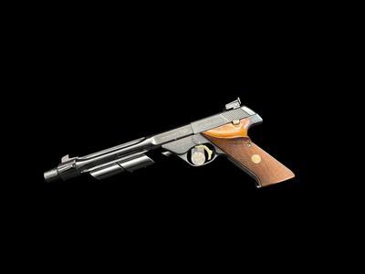 COLLECTOR CONDITION, HIGH STANDARD MODEL 104 SUPERMATIC TROPHY .22 LR W/PRESENTATION CASE - Image 2 of 18