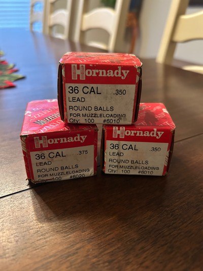 .36 caliber lead balls