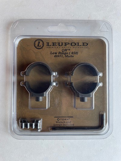 Leupold QR Low Rings(.650) 1 inch