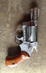 Smith & Wesson factory Class-A engraved Model 60 circa 1980, letter, new - 2 of 2