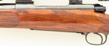 Al Biesen Winchester pre-64 Model 70 .338 Winchester Magnum, integral brake, outstanding walnut, trapdoor, 99 percent - 6 of 12