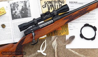 Harry Selby's Weatherby Mark V custom .300 Weatherby Magnum, Robert Ruark, 1967, lefty stock, engraved, personalized, direct provenance, 95%, layaway