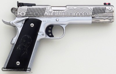 Clark Custom 50th Anniversary Millennium Meltdown .45 ACP, 1 of 50, 2000, Damascus slide, King, test target, NIB, layaway