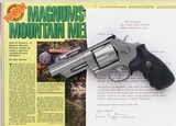 Smith & Wesson Model Shop Mountain Gun .44 Magnum prototype hand-built by Tom Campbell & Ross Seyfried, provenance, 98%, layaway