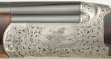 Famars Excalibur round body 28 / .410, 2007, 30-inch solid rib M/IM, Volpi & Marocchi engraving, 14.15 LOP, 98%, cased, layaway - 7 of 14