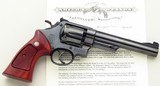 Smith & Wesson Hand Ejector .45 Target Model of 1955 .45 ACP, very early serial, letter, five screw, 6.5-inch pinned, great bore, 90%, layaway