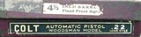 Colt Woodsman .22 lr, 4.5-inch, 118160, factory box & target, great bore, 85 percent, layaway - 10 of 12