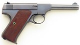 Colt Woodsman .22 lr, 4.5-inch, 118160, factory box & target, great bore, 85 percent, layaway - 2 of 12