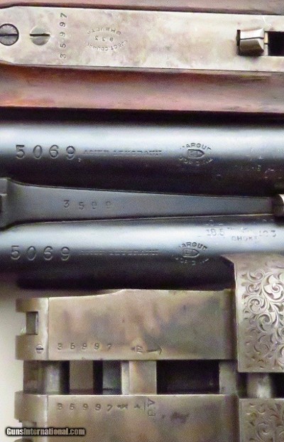 Webley / Lebeau Courally 12, 2.75, 27.5 C/M, 15.2 LOP, restored metal, new wood - Image 13 of 13