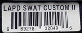 Kimber LAPD SWAT Custom II .45 ACP, true SWAT serial, 2002 first production, proper light, bonus movie prop gun, unfired, layaway - 9 of 10