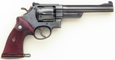 Smith & Wesson .38/44 Outdoorsman (pre-23) .38 Special, 1955, five screw, 6.5, Coke, provenance, Roy Huntington collection