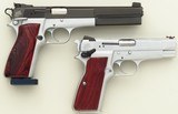 Outstanding pair of custom Browning Hi-Power 9mm pistols by Terry Tussey, American Handgunner cover, Roy Huntington collection, layaway - 2 of 15