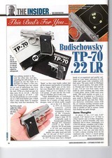 Norton / Budischowsky TP-70 .22 LR, early serial 329, featured in American Handgunner, Roy Huntington collection, layaway - 10 of 13