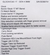 Superlative custom Glock 17 9mm by Cylinder & Slide (Bill Laughridge), unequaled, unfired, layaway - 10 of 10