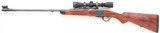 Dakota Model 10 .257 Roberts, engraved, color case, quarter rib, banded, Leupold, Talley, 6.6 pounds, 14.0 LOP, ammo, likely unfired, layaway - 2 of 15