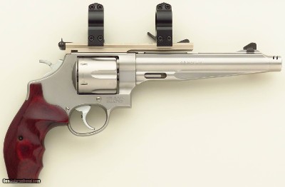 Smith & Wesson Performance Center 629-6 .44 Magnum, 7.5 tapered, brake, round butt, 97 percent, layaway