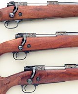 Three Winchester Custom Shop Model 70 rifles, 2004 limited edition, matching serials, North American Game, .270 WSM, 7mm WSM, .300 WSM, CRF, layaway - 5 of 10