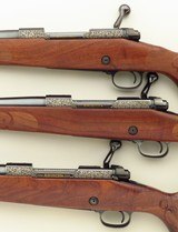 Three Winchester Custom Shop Model 70 rifles, 2004 limited edition, matching serials, North American Game, .270 WSM, 7mm WSM, .300 WSM, CRF, layaway - 6 of 10