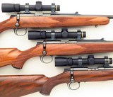 Kimber of Oregon Model 82 SuperAmerica matching-serial trio .22 LR, .22 Magnum & .22 Hornet, AAA claro, Leupold, Talley, 99 percent overall, layaway - 5 of 9