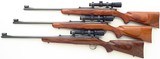 Kimber of Oregon Model 82 SuperAmerica matching-serial trio .22 LR, .22 Magnum & .22 Hornet, AAA claro, Leupold, Talley, 99 percent overall, layaway - 2 of 9