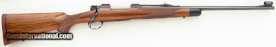Kimber of Oregon Model 89 7mm Remington Magnum, 1988, factory engraved show rifle, gold, quarter rib, jeweled, checkered, AAA English, 99%, layaway
