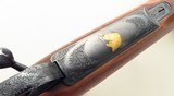 Kimber of Oregon Model 89 .300 Winchester Magnum, special order, factory engraved, gold, matching 375 H&H, unfired, layaway - 9 of 15